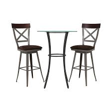 When you want a touch of glamor, opt for a glass top pub table set with a rich cherry base. 86 Off Amisco Amisco Glass Top Pub Table Set Tables