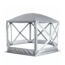 Our outdoor canopy selection has patio gazebos, beach canopies and. Buy Slumbertrek 3033911vmi Flexion Lightweight Outdoor 6 Sided Pop Up Gazebo Canopy Shelter With Mesh Screen Netting And Carrying Bag Silver Online In Taiwan 81922824