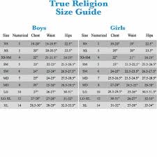 44 Right True Religion Jeans Size Guide