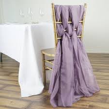 5 Pack 22 X 78 Violet Amethyst Diy Premium Chiffon Designer Chair Sashes Wedding Chair Sashes Chair Sashes Chiffon