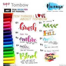 Tombow Dual Brush Pen Red Shades 13 Colours