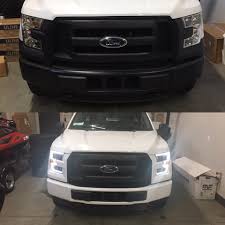 Anzo 111357 Projector Headlights W Plank Style Switchback Black W Amber 2015 2017 Ford F 150 Projector Headlights Ford F150 F150