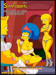 Cuidando al Hijo Accidentado (español) Los Simpsons [Ver-Comics-Porno.com]  - Hentai Image