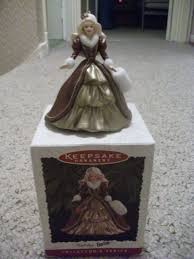 Hallmark Barbie Keepsake Ornament Holiday Barbie Handcrafted Dated 1996 Sculpted By Patrici Barbie Christmas Ornaments Christmas Barbie Holiday Barbie