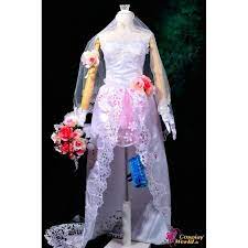 Let us dress your dreams. Anime Manga Macross Frontier Sheryl Nome Hochzeitskleid Cosplay Kostum