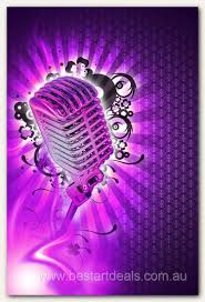Pinky Karaoke Design Violet Background Music Images Karaoke