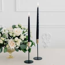New elegant gold metal glass candle holders set of 2 decoration free shipping. Modern Tiered Taper Candle Holders Black Gold Set Of 2 Hitched Shop