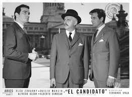 Grandes de la Escena Nacional - ALFREDO ALCON, ALBERTO CANDEAU y DUILIO  MARZIO en "El candidato" (Fernando Ayala, 1959) ALFREDO ALCON (1930-2014)  debutó en cine en "El amor nunca muere", en 1955.