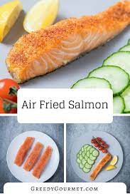 Air Fried Salmon Learn How To Cook Spiced Salmon Fillets Using An Air Fryer Recipe Fried Salmon Air Fryer Recipes Salmon Cooking Salmon