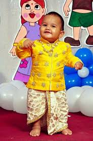 1st Birthday Birthday Dress For 1 Year Old Boy In Indian Www Facebook Com Swinisbabywardrobe Kids Dress Wear Kids Indian Wear Baby Boy Dress