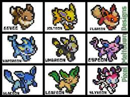 Eevee Evolutions Pokemon Pixel Art Pixel Art Pokemon Pokemon Blanket