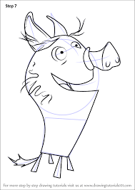 Demnächst in den farben schwarz, rot und grau bei uns erhältlich. Learn How To Draw Pig From Skunk Fu Skunk Fu Step By Step Drawing Tutorials