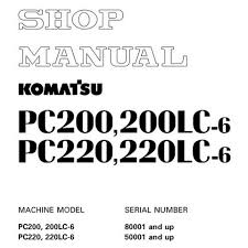 Wiring komatsu pc200 electrical diagram. Komatsu Pc200 200lc 6 Pc220 220lc 6 Hydraulic Excav Index Of Manual