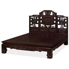 Chinese Qing Dynasty Replica Platform Elmwood Bed Asian Bedroom Furniture Platform Bedroom Sets Wood Bedroom Furniture Sets Bedroom Furniture