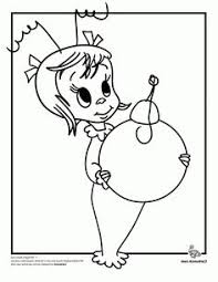 Cindy and grnich at the table. Max The Grinch Dog Coloring Pages