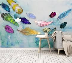 New The 10 Best Home Decor With Pictures ورق جدران ثلاثي الأبعاد خامة ألمانية عالية الجودة مقاومة للرطوبة والحر Mural Wallpaper Wall Murals Feather Wall