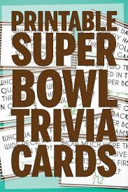 Birthday parties are all about fun. Free Printable Super Bowl Trivia Game Super Bowl Trivia Trivia Games Trivia