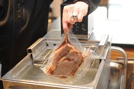 Sous Vide Garen Steak Vakuum Lebensmittel Essen Fleisch