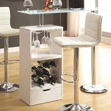 Stay updated about dining tables with storage underneath. 120452 White Bar Table With Glass Top And Storage