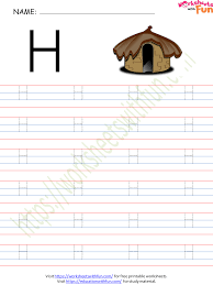 english preschool alphabet letter h worksheet 2
