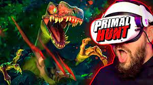Hunting Techno Dinosaurs in VR! Primal Hunt on Meta Quest 2 - YouTube