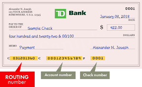 Here's how to find your routing number and account number on any. Why The Td Bank Routing Number Is Important Archives Finance Guide
