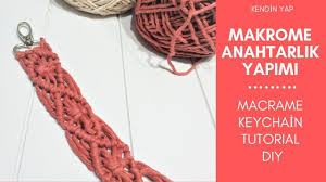 Makrome Anahtarlik Yapimi Babyshower Dugun Nisan Diy Macrame Keychain Kendin Yap Dugun Anahtarlik