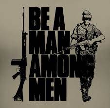 FN FAL Be A Man Among Men T Shirt Rhodesian Foreign Legion British L1A1  Rifle | eBay