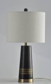 24 75 Retro Table Lamp With Shade Retro Table Lamps Table Lamp Fabric Shades