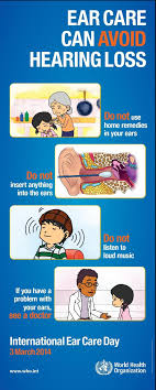 The World Health Organization Recognizes International Ear Care Day On March 3 2014 Check Out Their Infogr Hearing Health Sign Language Sign Language Phrases