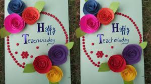 Thank you teacher on teachers day greeting card thanks for all happy teachers day card the award for the most wonderful teacher has been declared and it goes to you happy you have enlightened me all through happy teachers day card the most admired teacher would be caring, kind and smart. How To Make Greeting Card For Teachers Day Easy And Simple