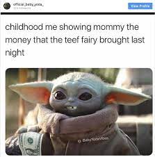 New star wars series the mandalorian is midway through its first season on disney+, and since the show debuted in early november, breakout star baby yoda has dominated the internet. Baby Yoda Memes Parents Clean Funny Yoda Funny Yoda Meme Baby Memes