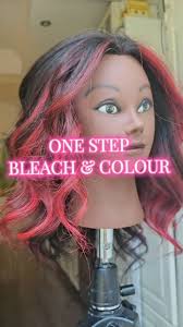 TiKTOK wanted me to test out @igkhair color bright hot pink 'pinky swear'  and it lifted a level 2 to a bright fucia! #haircolor #haireducation