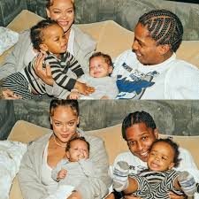 A$AP Rocky & Rihanna with their kids