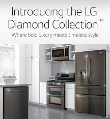 black stainless steel appliances lg