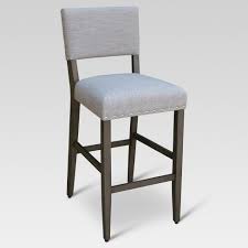 Gray leather bar stools with backs. 29 Open Back Barstool Gray Threshold Target