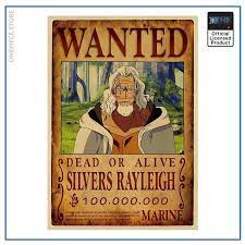 Silver is traditionally considered the next most valuable metal after gold, and as the first mate, silvers. One Piece Anime Wanted Poster Silvers Rayleigh Bounty Official Merch One Piece Store