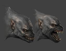 Lycan Sketch Pinning This In My Lovecraft Board Because It Reminds Me Of A Lovecraftian Ghoul Monster Concept Art Creature Concept Werewolf Art