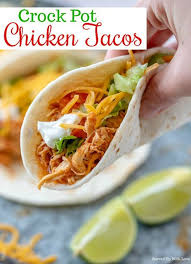 Crock Pot Chicken Tacos Recipe Chicken Tacos Crockpot Shredded Chicken Recipes Slow Cooker Shredded Chicken