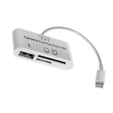 After you connect the lightning to usb camera adapter, your ipad or iphone automatically opens the photos app, which lets you choose which photos and videos to import, then organizes them into albums. 3ports Usb Sd Micro Sd Card Reader Camera Connecter Adapter F Ipad Iphone Ios11 Walmart Com Walmart Com