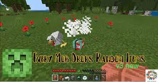 This data pack can be an enjoyable challenge for you. Minecraft But Every Mob Drop Random Item Addon V3 Minecraft Pe Mods Addons