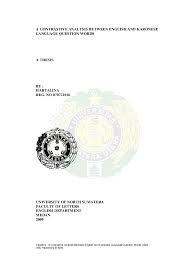 Would you like to know how to translate ukur to english? Hartalina A Contrastive Analysis Between English And Karonese Language Question Words A Contrastive Analysis Between English And Karonese Language Question Words Ari Beruntung Academia Edu