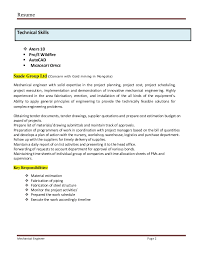 They're designed by hloom resume expert's and appropriate to use for a wide variety of jobs. Key Skills Resume Mechanical Engineering