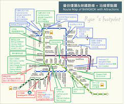 到了泰國看不懂泰文 只能看英文拼音有時候又記不起來 實在不知道該怎麼辦所以經過了好一段時間 果子中於整理出了這張地圖 是中英文 對照的地鐵 空鐵圖同時還有分享地鐵 空鐵各站必去景點只要印出來