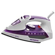 Ferro A Vapor Ceramic Expres Mondial F 40 Branco Roxo 110v Ferro A Vapor Ferro De Passar Ferro