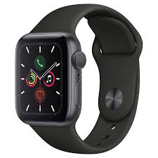 Apple Watch Series 5 Gps With Black Sport Band 40mm Space Gray Buy Apple Watch Apple Watch Space Grey New Apple Watch