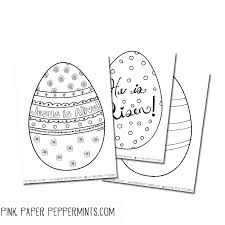 Having some coloring pages available is a great way to keep kids engaged after their friends have left to go home for the evening. Jesus Is Alive 4 Printable Easter Egg Coloring Pages Pink Paper Peppermints She Works With Her Hands In Delight