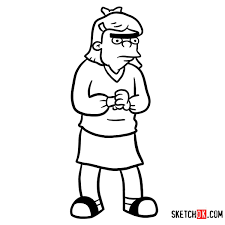 How To Draw Patricia Big Patty Hey Arnold Step By Step Drawing Tutorials Hey Arnold Drawings Cartoon Drawings