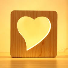 Choose from our pendant, tripod, or table lamps. Modern Chic Loving Heart Table Lamp Boys Girls Bedroom Decorative Wooden Led Table Light Beautifulhalo Com