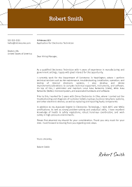 Resumes to promote your qualifications. Electronics Technician Cover Letter Sample Kickresume